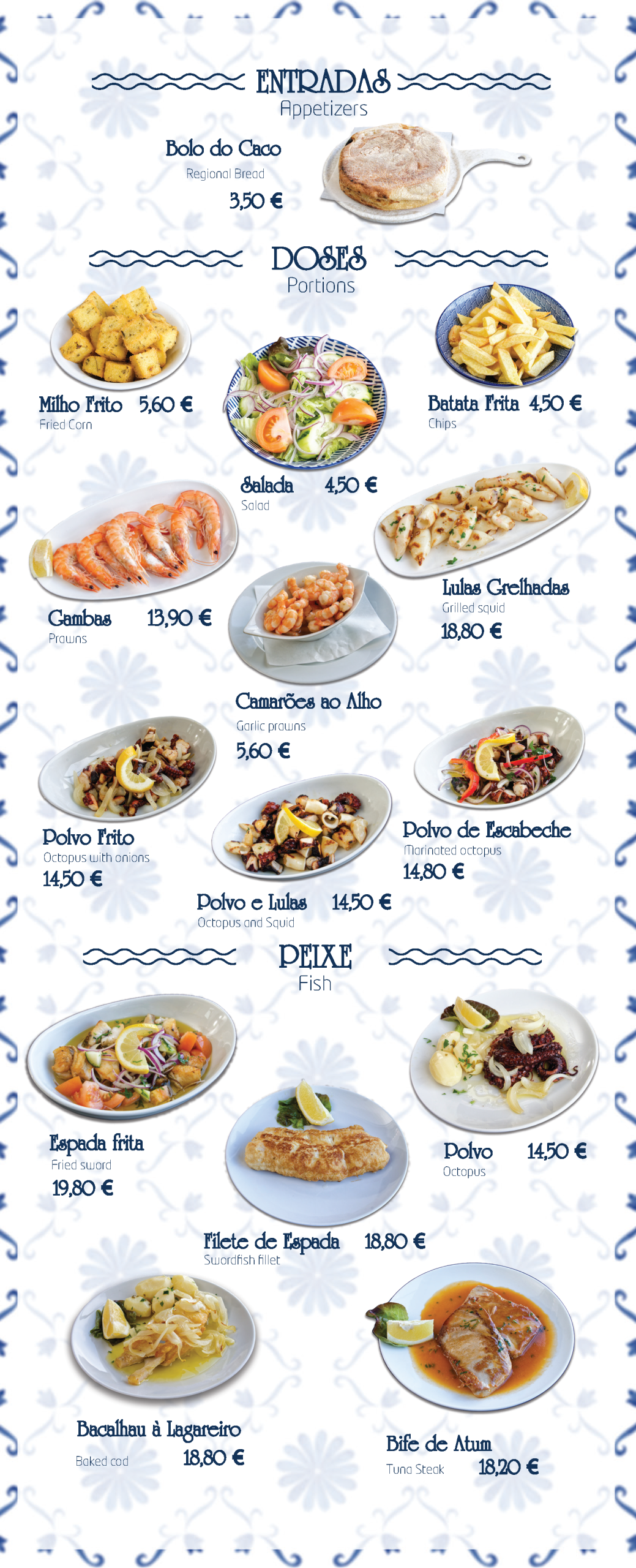 Menu — página 1