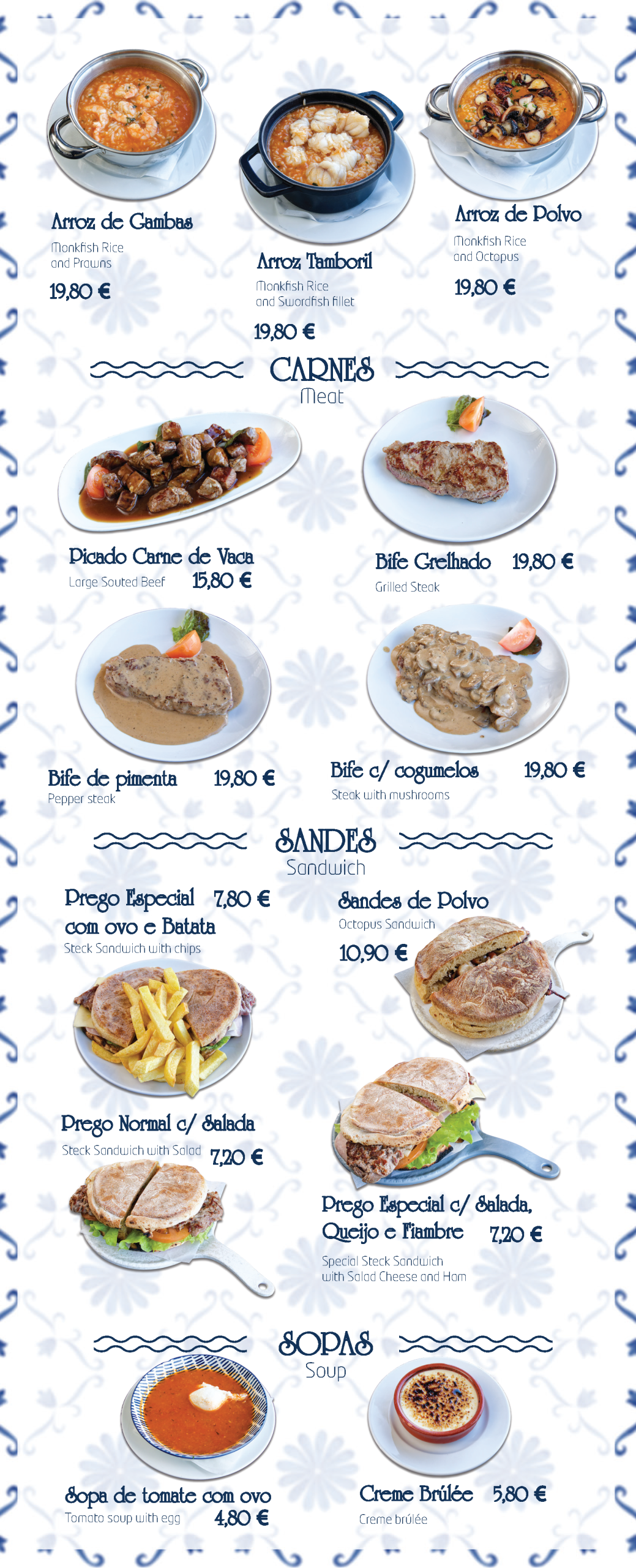 Menu — página 2